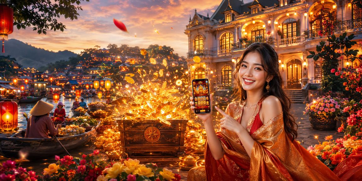 Người dùng xem tỷ lệ kèo trên điện thoại trong lễ hội Tết tại Đà Lạt