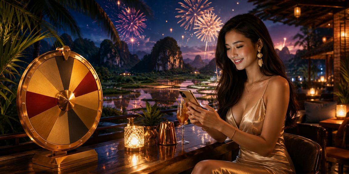 Khung cảnh lễ hội và trò chơi Roulette tại Ninh Bình